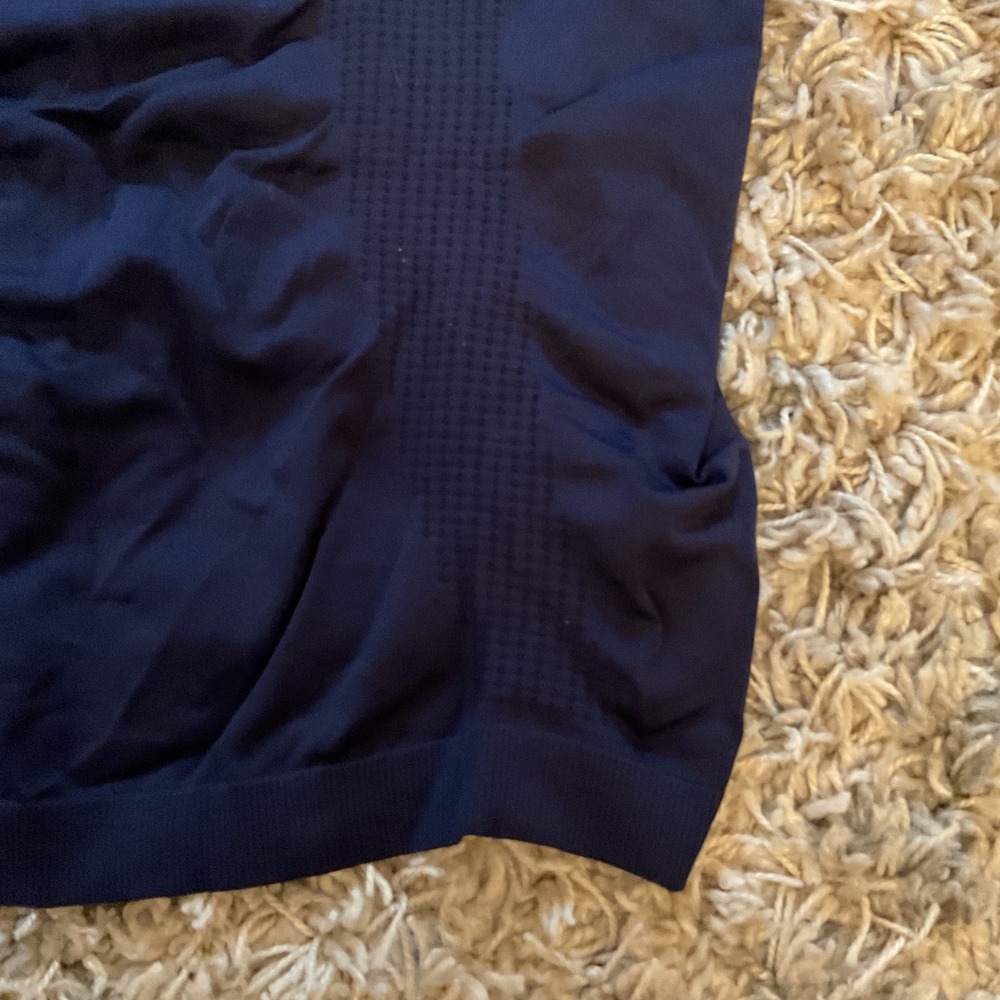 Athleta Renew High Neck Tank Navy Blue Seamless Active Top 223966 Small - Picture 3 of 11